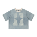 Shirts,denim,boxy